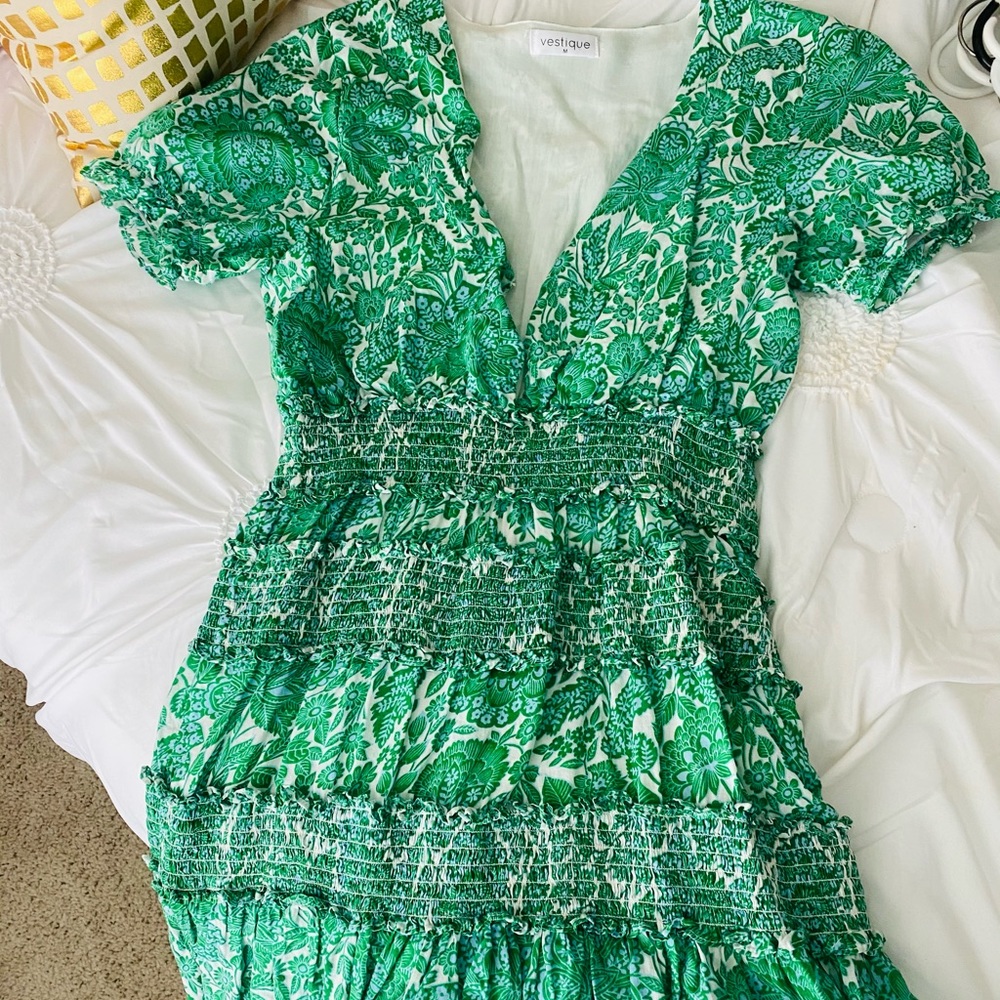 Vestique Bohemian Nights Pattern Dress